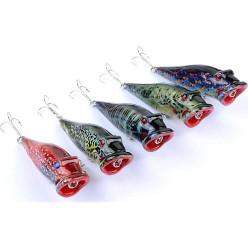 Fishing Lure Bait Painted Hard Bait 8cm/12.4g Top Water Popper Artifical Baits