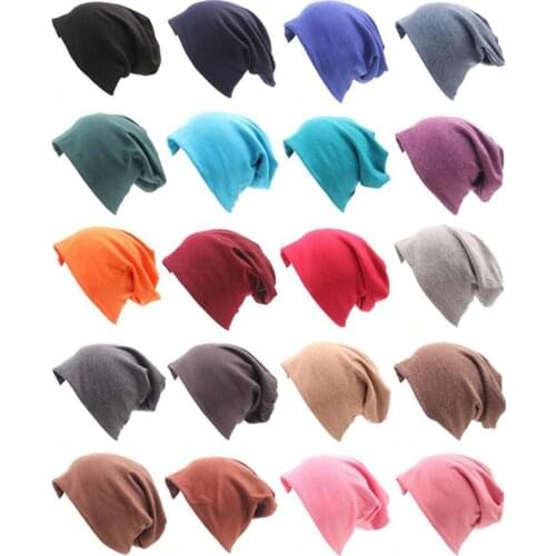 AZUE Unisex Comfy Cotton Hat Lightweight Hip-Hop Beanie Slouchy Stretch Baggy Beanie Sleep Cap For Hairloss Cancer Chemo