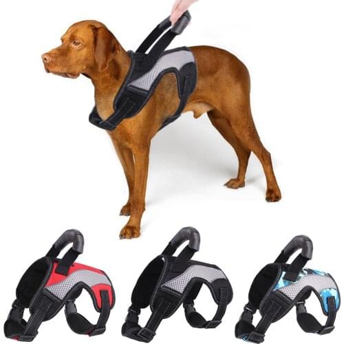 Dog Harness Dog Accessories No Pull Breathable Adjustable Pet for Vest Leashm Szelki Dla Psa Perros