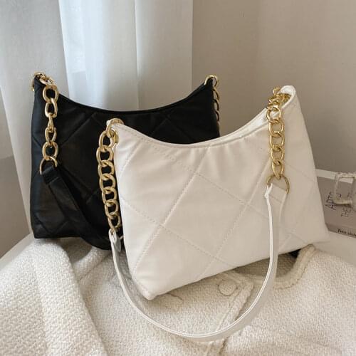 Crossbody Bag Shoulder Bag Female Designer Handbag Purse Women Bag Fashion Chain 2021 New PU Leather Zipper Diamond Lattice