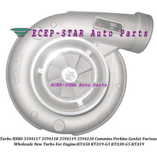 Turbo HX80 3594117 3594118 3594119 3594120 3594121 For Cummin*s For Perkin*s GenSet Various KTA50 KTA19-G3 KTA38-G5 KTA19