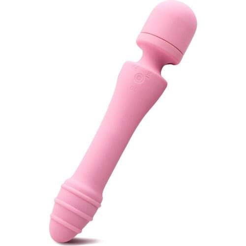 AV Vibrator 10 Frequency Dual Vibration Heating USB Charging Massage Vagina Stimulate Clitoris Masturbation Sex Toys for Women