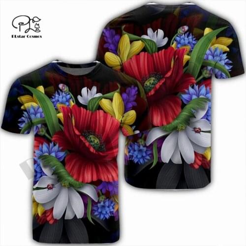 PLstar Cosmos Newest Women/Men 3DPrint Tattoo Turtle Hibiscus Tribe Flower Art T-shirt Casual Funny Streetwear Summer Short Tops