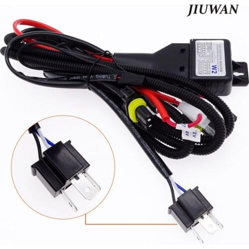 1pc Xenon Light HID H4 H13 9007 Wire Harenss Socket Connector Lamp Control Line Group Change Light Beam Led Strip Light Parts