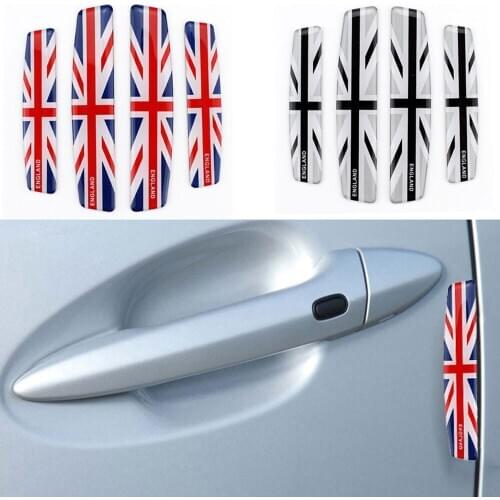 4PC/SET England Flag Car Door Edge Guard Strip Scratch Protector Anti-collision Trim door edge Guard Stickers