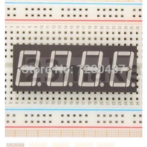 5pcs/lot 7 Segment LED Display - 4-Digit (Kelly Green) Common Anode