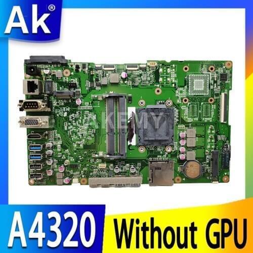 Akemy For ASUS A4320 Laotop Mainboard A4320-1B A4320 Motherboard Without GPU