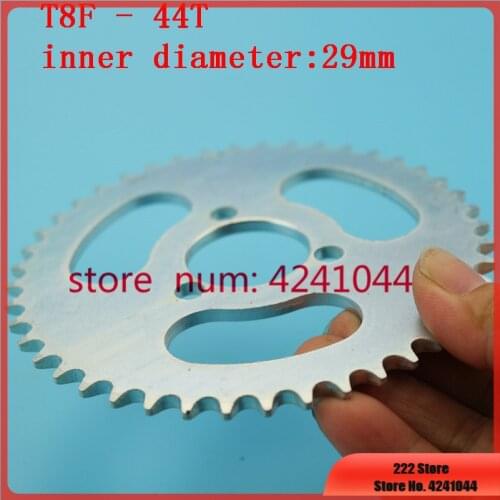 29mm 44T Tooth T8F Pocket Bike Rear Chain Steel Sprocket For 43cc 49cc Engine Mini Moto ATV Quad Goped Scooter 2 Stroke