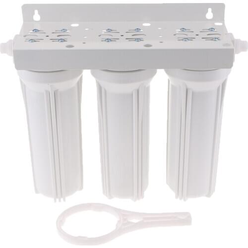 Household Kitchen Water Filter Part 3 Stage Straight Drinking Water Purifier, Carbon Activated Softener, Chlorine Removal