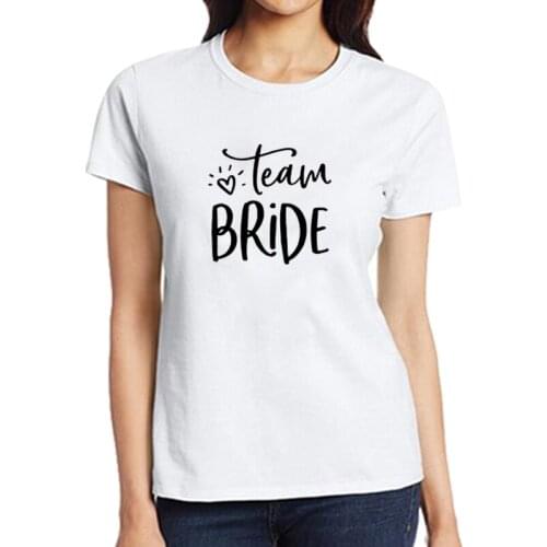 Team Bride Couple T-Shirt Camisetas Weed Clothing Bride Squad Bachelorette bride party tee slogan bride quote art tops shirts