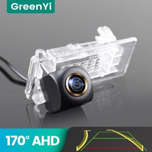 GreenYi 170° AHD Trajectory Car Rear View Camera For VW Passat Polo Sedan Bora Gran Santana Lavida Sagitar Skoda Reverse Vehicle