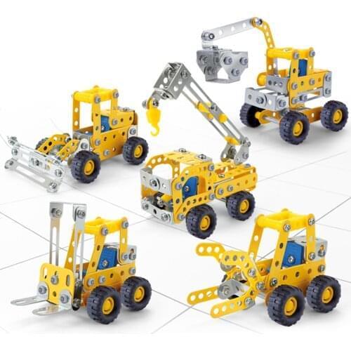 180 Piece Building Toy Kit DIY Engineering Excavator Lift Crane Building Blocks Construction Truck Brick Building Blocks Toy Set