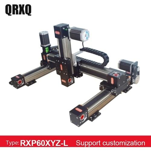 CNC Linear Guide Stage Rail Motion Slide Stage Linear Module Actuator Motor Stepper Stroke Actuator for 3D Printer XYZ Axis