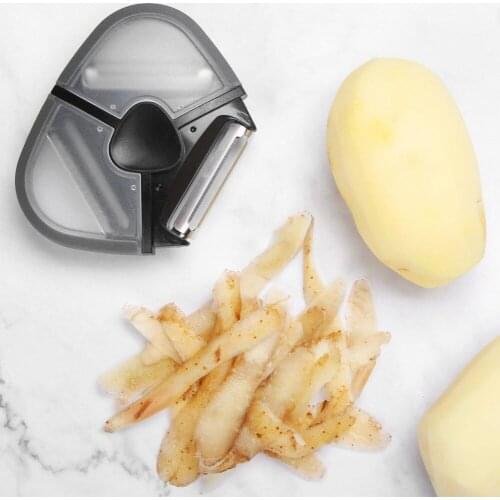 Wide Application Lightweight PP 3 in 1 Compact Portable Fruit Cutter Slicer for Daily Use