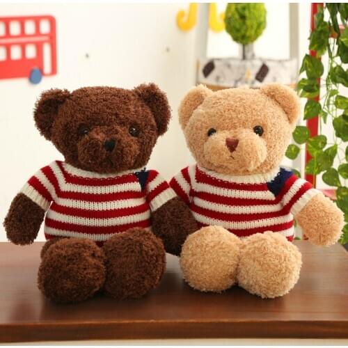 20/30cm New Bear Dolls Teddy Bear Stuffed Animals Fluffy Bear Dolls Toy Bear Wedding Gifts Baby Toy Birthday Gift Soft Toys