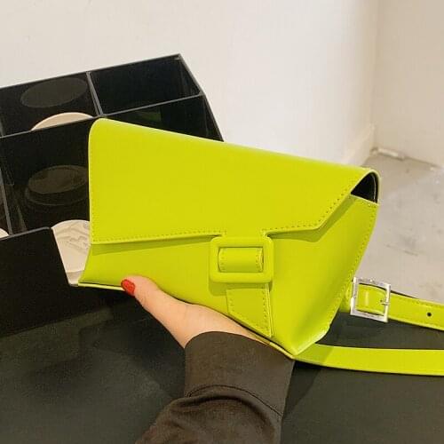 Pure color Mini Tote bag Chest bag 2021 New PU Leather Womens Designer Handbag Luxury brand Shoulder Messenger Bag Purses