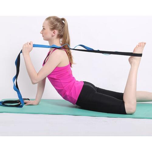 200CM Yoga Pull rope Training Belt Waist Leg Yoga Extend Belts Flexible Loops Pilates Workouts Yoga Belts