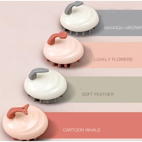 Handheld ABS Scalp Shampoo Massage Brush Washing Shower Hair Comb Mini Head Meridian Massage Comb Good partner for shampoo