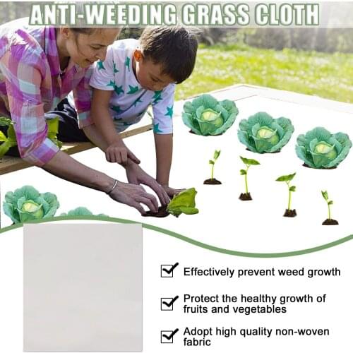 S/m Agricultural Anti-grass Cloth Farm-oriented Weeds Barrier Mat Durable Non Woven Mulch Thicker Orchard Garden Weeds Control 5