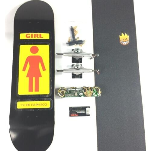 Skateboard Girl 7.75/7.875/8.0/8.125/8.25/8.375/8.5 Inch 7 Layer Canadian Maple Complete High Quality