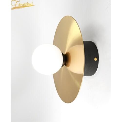 Modern Gold LED Wall Lamp Nordic Design Indoor Sconce Lamp Aluminum Lamp Kitchen Coffee Dining Room Vintage Wall Light Fixture
