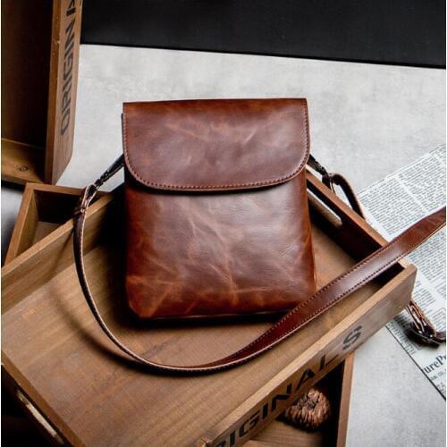 Yesetn bag 10240117 new vintage mens pu leather single shoulder cross body business bag