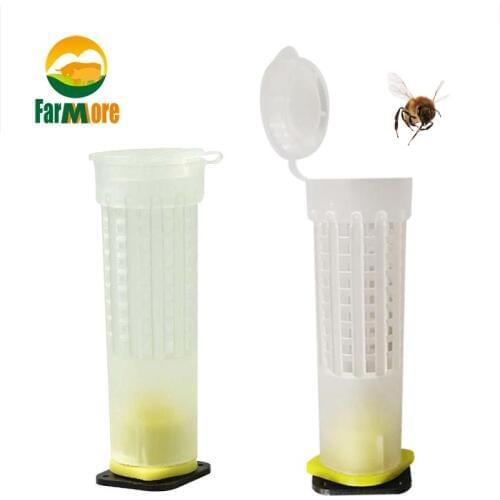 5 Set Queen Bee Rearing Cup Protection Cage Protective Bee Larvae Cell Cup Tool Beekeeping Supplies Apiculture Equipment