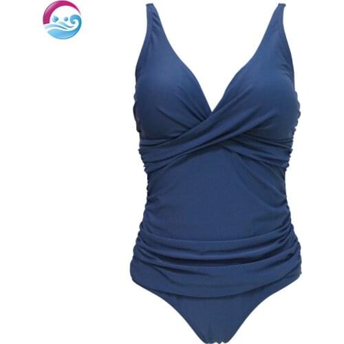 Triangle Jumpsuit Women Shoulder Sexy Pleated Swimwear Backless Solid Color Swimsuit One Piece Backless Bathing Suit Sleeveless