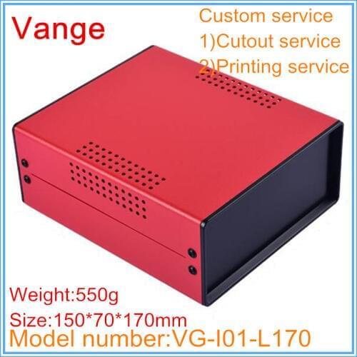 1pcs/lot electronic apparatus box 150*70*170mm iron housing ABS plastic panels instrument housing for wire connector