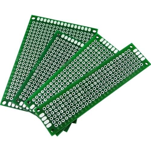 20pcs 5x7 4x6 3x7 2x8 cm double Side Copper prototype pcb Universal Board