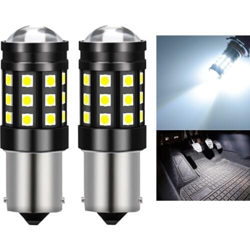 2x 3030 27smd 1156 BA15S P21W 1157 BAY15D P21/5W T20 T25 LED Auto Turn Signal Reverse Lamp Brake Bulb DRL for Audi Q7 S4 S5 S6