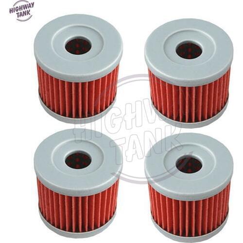 4 Pcs Motorcycle Engine Oil Filters case for Hyosung GT250 GT250R GV250 Aquila Suzuki DR100 DR125