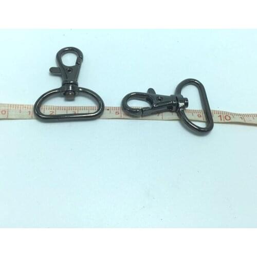 60pcs Swivel Snap Hooks Gunmetal - 26mm