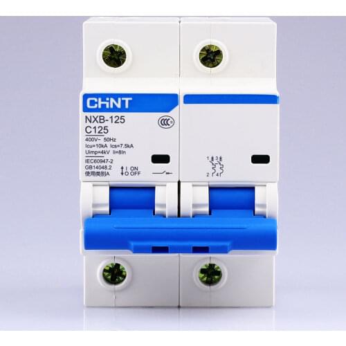CHNT CHINT NXB-125 2P 63A 80A 100A 125A 220V 230V 50HZ Miniature Circuit breaker MCB NEW DZ47