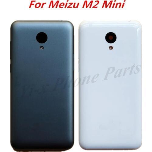 New Battery Back Cover For MEIZU M2 Mini meilan M 2 Mini Housing Door Case With Camera Lens + Power Volume Buttons