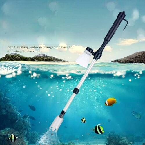 Home Vacuum Fish Tank Auto Vacuum Electric Syphon Aquarium Water Filter Cleaner Change Battery Gravel Pumping Filter Washer