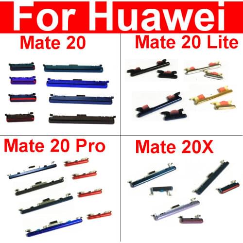 Power Volume Button Flex Ribbon Cable For Huawei Mate 20 Lite Pro X Up Down Audio Control Button Repair Replacement Parts