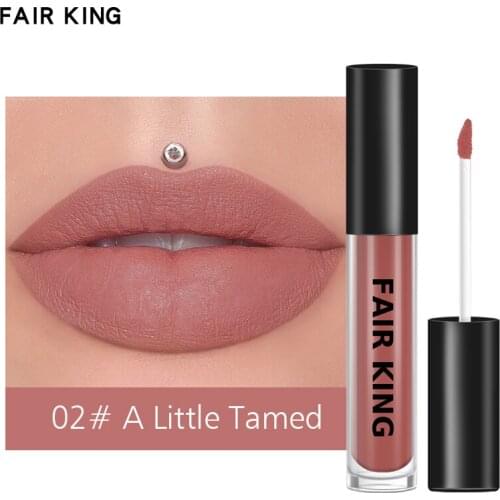 FAIR KING Lip Glaze Matte Moisturizing Lip Gloss Waterproof Long Lasting Non-stick Cup Lipstick Cosmetics Maquiagem TSLM1