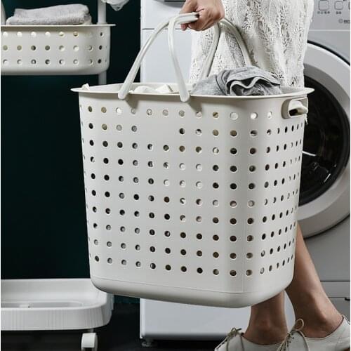 Dirty laundry basket laundry basket dirty clothes storage basket household clothes bathroom clothes indigo frame barrel
