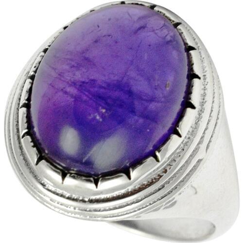 Lovegem Genuine Amethyst RING 925 Sterling Silver,Size: 8, AR2941