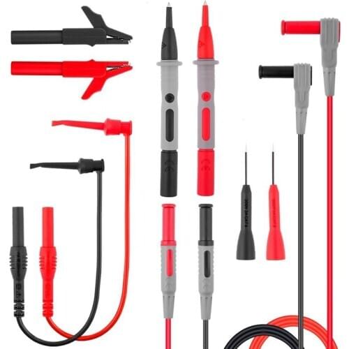 Test Leads Kit, Digital Multimeter Leads, Electronic Professional Diagnostic Set including Alligator Clips,Test Extension, Test