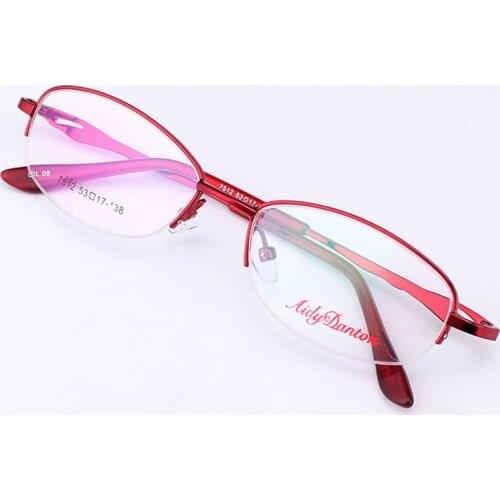 New Glasses Frame Ladies Glasses Frame Ultra Light Half Frame Optical Myopia Frame