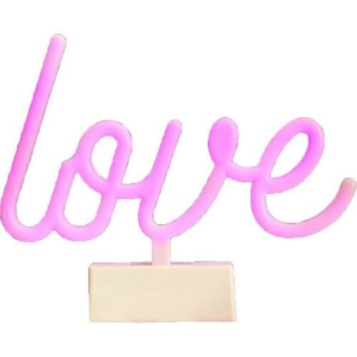 Modern New Burst Went Decorative Love Neon LED Night light Desk lamp