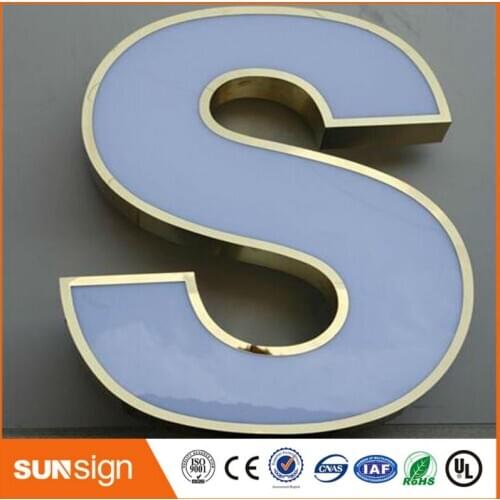 Custom Front door designs frontlit 3d led letter sign