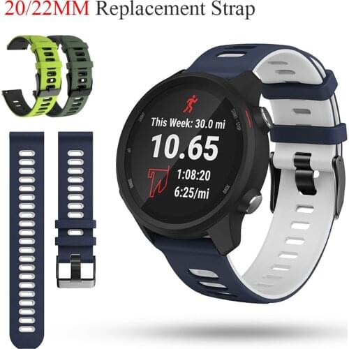 Correa Watch Band Strap For Garmin Vivoactive 4 3/Venu Soft Silicone Wristband Bracelet for Forerunner 245 245M 645