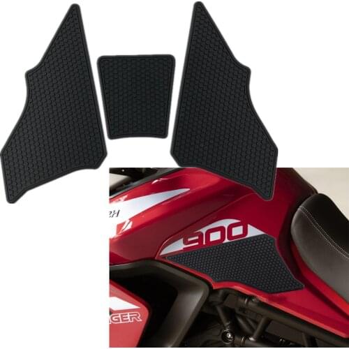 For Triumph Tiger 900 GT Retro Motorcycle Cafe Racer Gas Fuel tank Rubber Sticker Protector Sheath Knee Tank pad Grip Decal
