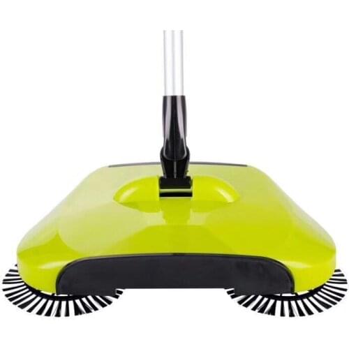 Hand-Push Sweeper Vacuum Cleaner Mop Floor Cleaner Household Kitchen Carpet Dust Removal Telescopic Magic Broom Stainless Steel
