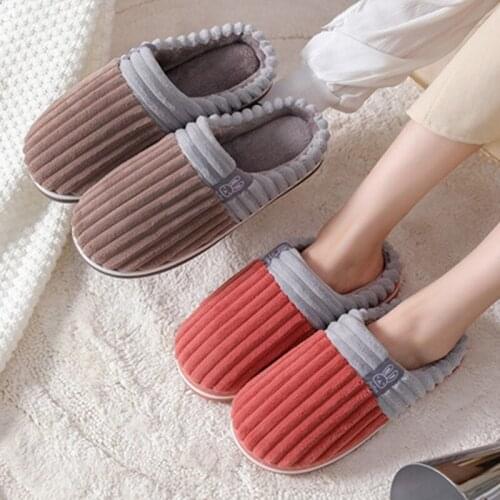 Women Winter Slippers Warm Plush Female Male Indoor Home Shoes Casual Ladies Comfort Shoe Woman Furry Sildes Couples Footwear
