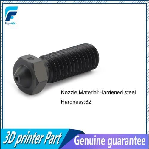 5pcs Volcano Nozzles Hardened Steel For High Temperature 3D Printing PEI PEEK Carbon Fiber Filament For E3D Volcano Hotend