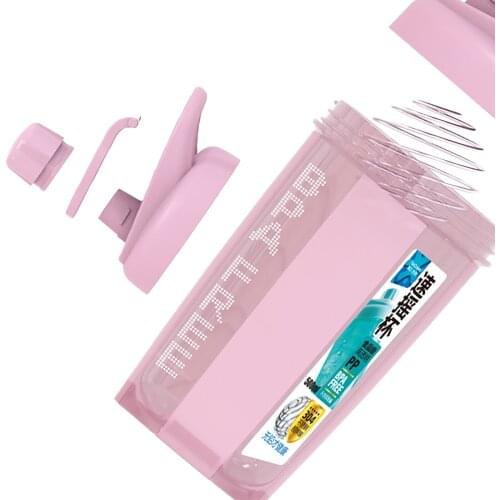 500 Ml Protein Shaker With Ball Pink Color Protein Measuring Scale Protein Shake Cup For Fitness Essential Water Cup For Gym